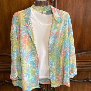 Cathy Daniels 2piece jacket and top size XL